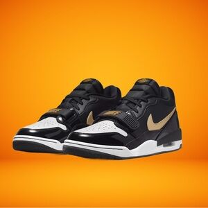 Nike Air Jordan Legacy 312 Low Men’s Shoes Black Metallic Gold CD7069-071 Sz 8.5